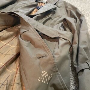 Burberry vintage olive trench coat